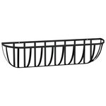 vidaXL Jardinières murales 2 Pièces en coco noir 76x21x16 cm acier