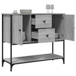 vidaXL Buffet sonoma gris 100x36x85 cm bois d'ingénierie