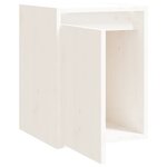 vidaXL Armoire murale Blanc 30x30x40 cm Bois de pin massif