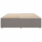 vidaXL Cadre de lit sans matelas taupe 200x200 cm tissu