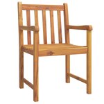 vidaXL Chaises de jardin lot de 6 56x55 5x90 bois massif d'acacia