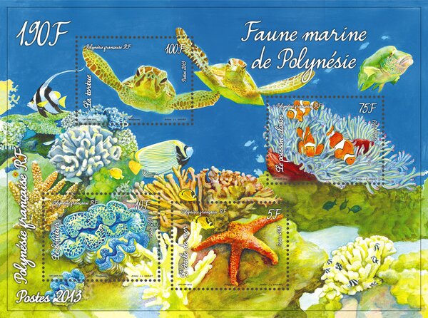 Polynésie Française - Bloc Faune et flore polynésienne