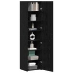 vidaXL Haut Armoire Chêne noir 45 x 42 5 x 185 cm