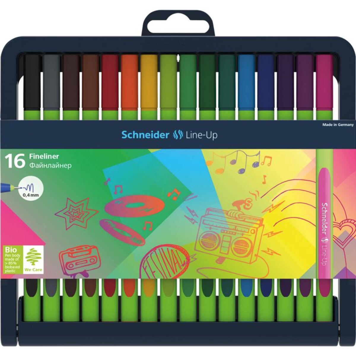 SCHNEIDER Fineliner Line-Up, 0,4 mm, 8 Stück, sortiert
