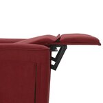 vidaXL Fauteuil inclinable Rouge bordeaux Tissu
