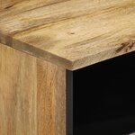 vidaXL Tables de chevet 2 Pièces 40x33x46 cm Bois de manguier solide