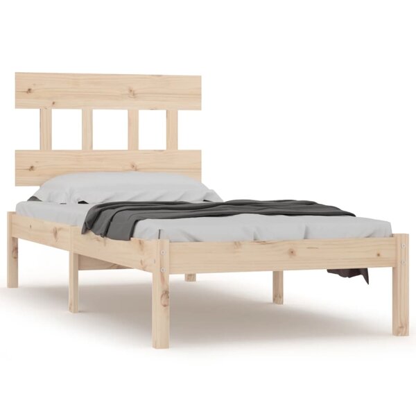 vidaXL Cadre de lit sans matelas 100x200 cm bois massif