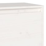 vidaXL Meuble TV Blanc 140x35x40 cm Bois de pin massif