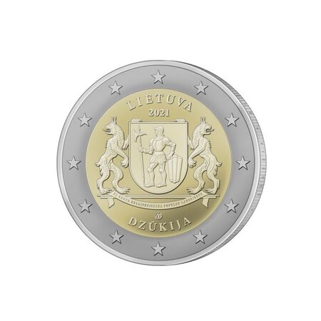 Pièce de monnaie 2 euro commémorative Lituanie 2021 – Dzūkija