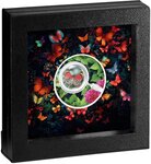 Pièce de monnaie en Argent 500 Francs g 17.50 Millésime 2024 Butterflies DIAETHRIA CLYMENA