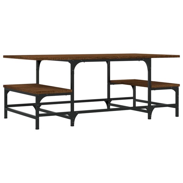 vidaXL Table basse chêne marron 100x50 5x40 cm bois d'ingénierie