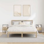 vidaXL Table de chevet murale 2 Pièces chêne sonoma 35x30x51 cm