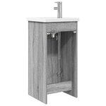 vidaXL Meuble de salle de bain avec évier Sonoma gris