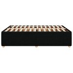 vidaXL Cadre de lit sans matelas noir 140x200 cm tissu