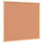 vidaXL Tableau blanc magnétique avec cadre bois de pin massif 60x55 cm