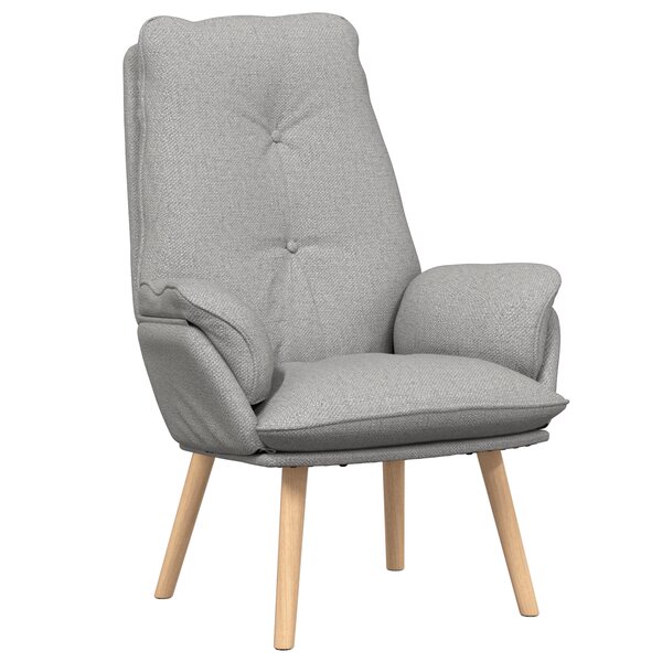 vidaXL Fauteuil relaxant en tissu gris nuage