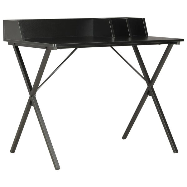 vidaXL Bureau Noir 80x50x84 cm