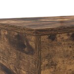 Tiroirs de lit vidaXL Chêne fumé 90x36 5x16 5 cm en bois d'ingénierie