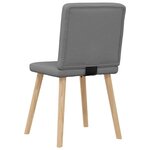 vidaXL Chaises à manger lot de 4 gris foncé tissu