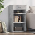 vidaXL Buffet gris béton 50x42 5x93 cm bois d'ingénierie