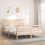 vidaXL Cadre de lit sans matelas 160x200 cm bois massif