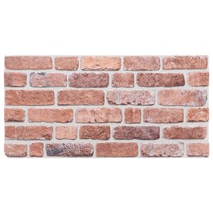 vidaXL Panneaux muraux 3D 10 Pièces rouge 100x50 cm EPS