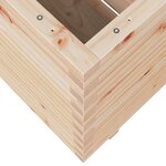 vidaXL Jardinière 50x50x72 cm bois de pin massif