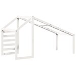 vidaXL Toit de lit pour enfants blanc 198x87x113 cm bois de pin massif