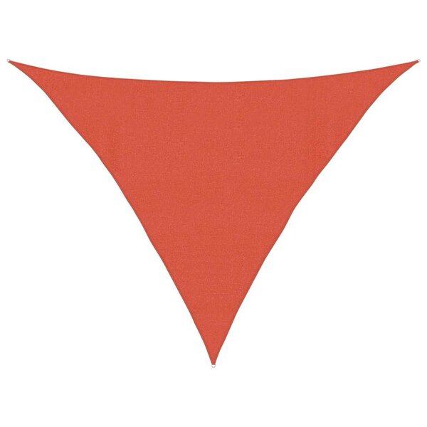 vidaXL Voile d'ombrage 160 g/m² triangulaire terre cuite 4x4x5 8m PEHD
