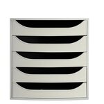 Module De Classement Ecobox+ Office 5 Tiroirs - Gris - Exacompta