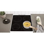 Indesit is5v5ccw/e - cuisinière table vitrocéramique - 4 zones de cuisson - 1700 w - l 50 cm - blanc