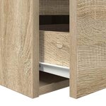 vidaXL Table de chevet murale chêne sonoma 38x34x40 cm