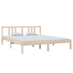 vidaXL Cadre de lit sans matelas bois massif 160x200 cm
