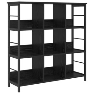 vidaXL Étagère Chêne noir 102 x 32 x 104 5 cm Bois d'ingénierie