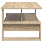 vidaXL Table basse Chêne Sonoma 90 x 50 x 40 cm Bois d'ingénierie
