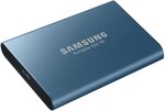 Disque dur externe Samsung SSD portable T5 250 Go (MU-PA250B/EU) USB 3.0 - 2,5" (Bleu)