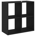 vidaXL Bibliothèque Chêne noir 68 5 x 32 x 68 5 cm Bois d'ingénierie