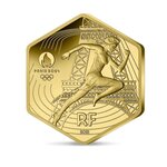 Jeux Olympiques et Paralympiques de Paris 2024 Coffret de 4 monnaies 250€ hexagonales OR BU