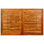 vidaXL Table à dîner de jardin (160-240)x100x75cm Bois d'acacia massif