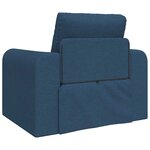 vidaXL Canapé-Lit Bleu 98 x 71 x 83 cm Velours