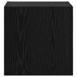 vidaXL Meuble TV mural Chêne noir 40 5x30x40cm Bois d'ingénierie
