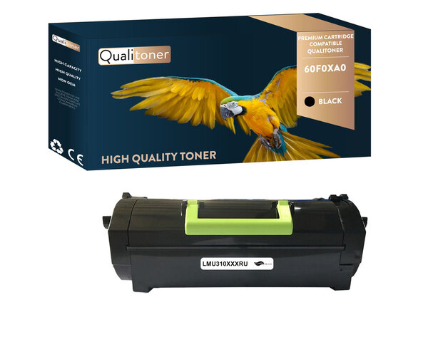 Qualitoner x1 toner 60f0xa0 noir compatible pour lexmark