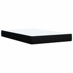 vidaXL Sommier à lattes de lit et matelas Noir 80x200 cm Tissu