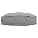 vidaXL Coussins de palette pour siège 2 Pièces Gris 40x40x8 cm Tissu Oxford