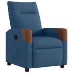 vidaXL Fauteuil inclinable Bleu Tissu