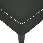 vidaXL Fauteuil long avec coussin et accoudoir droit noir velours