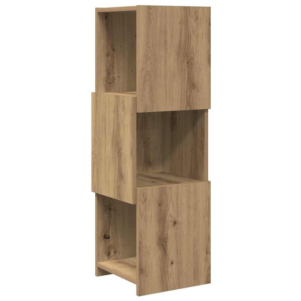 vidaXL Meuble d'angle Chêne artisanal 30 5x30x95cm Bois d'ingénierie
