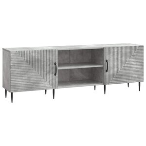 vidaXL Meuble TV 150 x 31 x 50 cm Gris béton Bois d'ingénierie