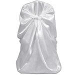 Vidaxl housses de chaise pour banquet de mariage 12 pièces blanc