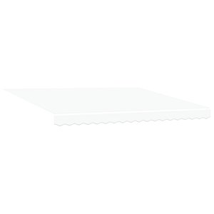 Auvent rétractable manuel vidaXL avec LED Blanc 400x350 cm